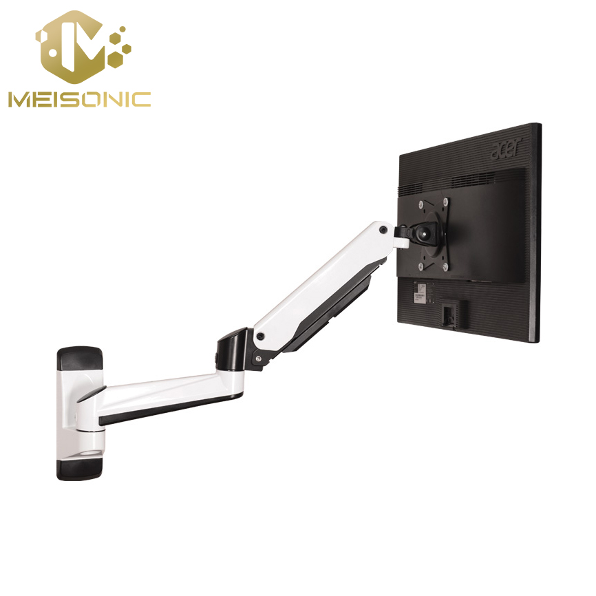 Meisonic GA12W gas spring wall mounted monitor arm